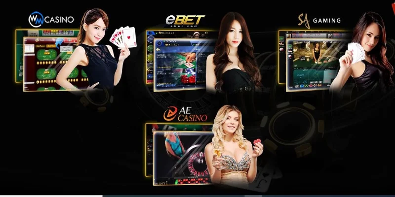 Sảnh casino live quy tụ hàng trăm tựa game đỏ đen đình đám